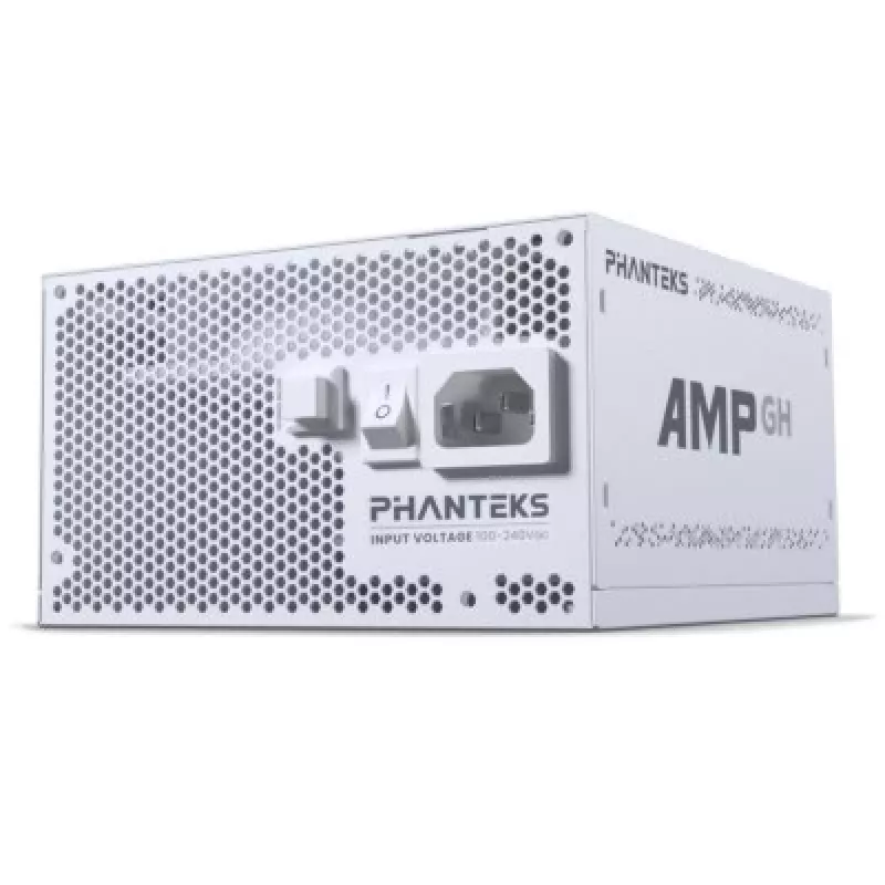 Virtalähde PHANTEKS AMP GH 850 W, 18+10 pin ATX, täysmodulaarinen, 80 PLUS Gold, valkoinen