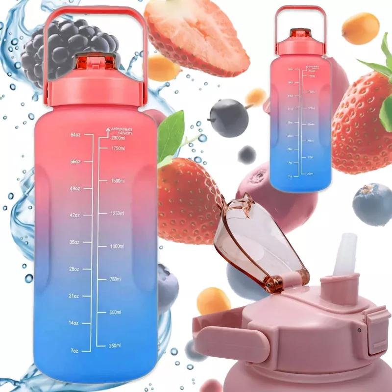 Extralink motivaatiojuomapullo, 2000 ml, punainen-sininen, BUT-994