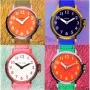 NeXtime kello 8158 Time Zones, 43x43,4 cm, seinäkello, monivärinen