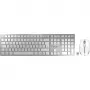 CHERRY DW 9100 SLIM -näppäimistö hiiri sisältyy yleiskäyttöön RF langaton + Bluetooth QWERTZ saksa hopea