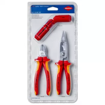Mekaanikon työkalusarja Knipex 00 31 30 BK V01 3 työkalua oranssi punainen