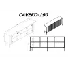 Cama Meble VERA lipasto 190x40x80 cm, mattamusta