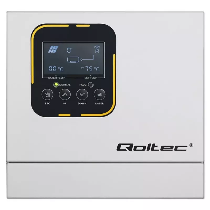 Vaihtosuuntaaja QOLTEC ECO Solar Boost 4kW MPPT LCD, 4 kW lähtö, MPPT-lataussäädin, LCD-näyttö