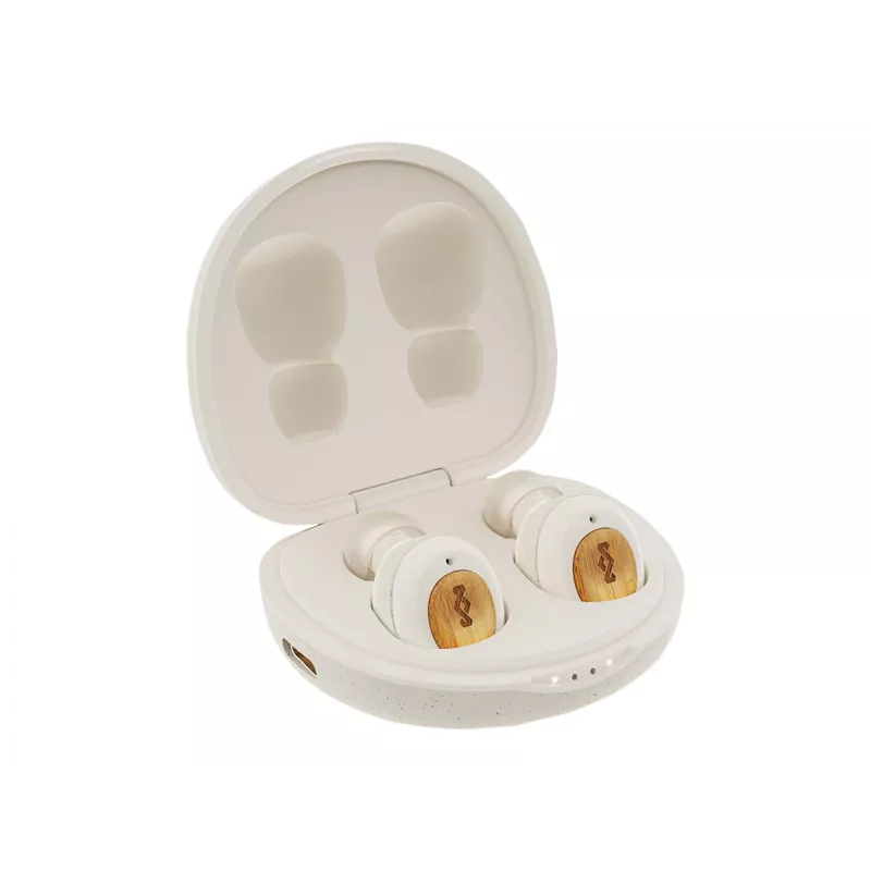 Marley True Wireless -nappikuulokkeet Champion sisäänrakennetulla mikrofonilla Bluetooth Cream