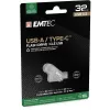 USB-muistitikku Emtec 32 GB USB Type-A USB Type-C D280