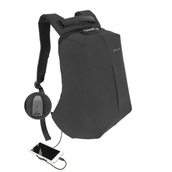 Reppu Tellur Notebook 15.6 Antitheft USB-liitännällä, musta