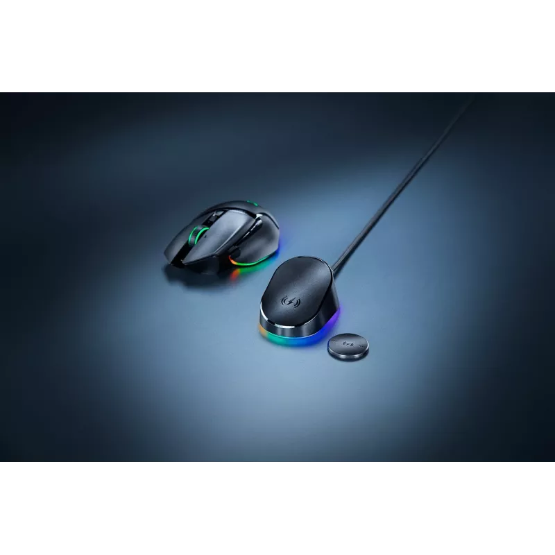 Razer Mouse Dock Pro langattomalla latausalustalla
