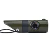 Monitoiminen selviytymispilli Mil-Tec SP.22073 — 6-in-1 oliivi, kompassi, lämpömittari, peili, suurennuslasi, valo, 100×35×30 mm