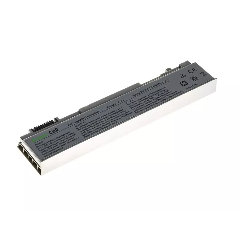Kannettavan tietokoneen akku Green Cell DE09 DELL Latitude E6400 E6410 E6500, Li-Ion 4400 mAh, 11,1 V, 6 kennoa, hopea
