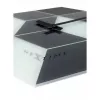 NeXtime kello 8171 Cubic, 43,5x37 cm, seinäkello, musta/valkoinen/harmaa