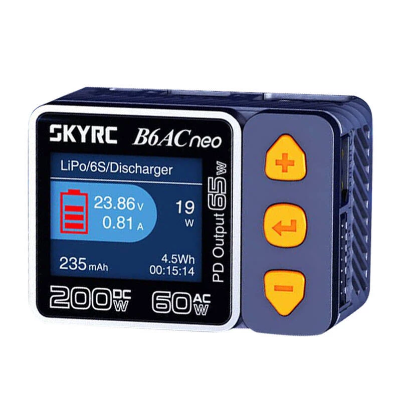 Akkulaturi SkyRC B6AC Neo 10A AC DC LiPo Li-Ion LiFePO4