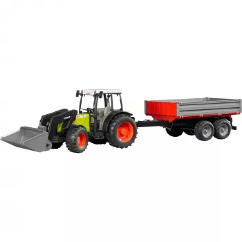 Lelutraktori Bruder Claas Nectis 267 F kippiperävaunulla