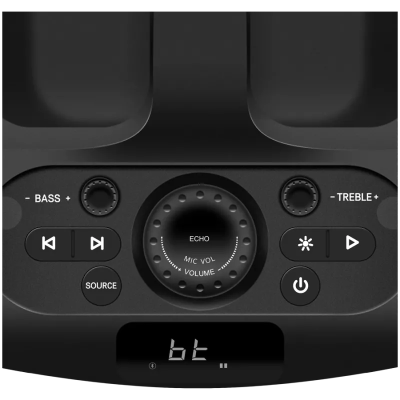 Sven PS-1000 kannettava juhlakaiutin 160 W, Bluetooth, FM, karaoke, musta
