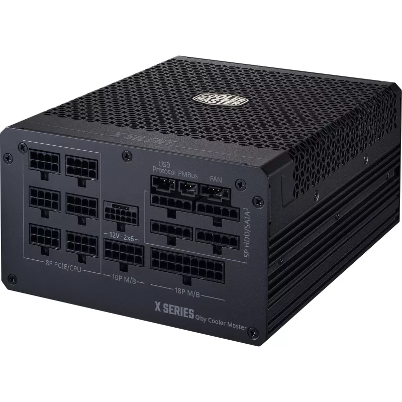Cooler Master X Silent Edge Platinum 1100 MPS-B001-AZBP-NBEU tietokoneen virtalähde, 1100 W, 80 PLUS Platinum, ATX 3.1, modulaarinen, 12VHPWR, 20+4-pinninen, musta