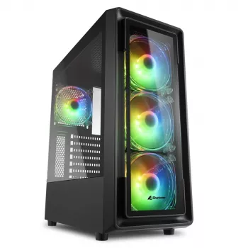 PC-kotelo Sharkoon TK4 RGB Midi Tower musta