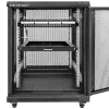 Qoltec 54516 19 tuuman räkin kytkentäpaneeli, 24 porttia, 1U, UTP, musta