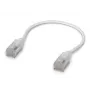 Verkko-patch-kaapeli UBIQUITI UACC-Cable-Patch-EL-C6A 0,15 m Cat6a RJ-45 läpinäkyvä valkoinen