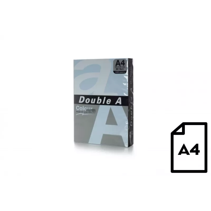 Värillinen paperi Double A, 80g, A4, 500 arkkia, Ocean