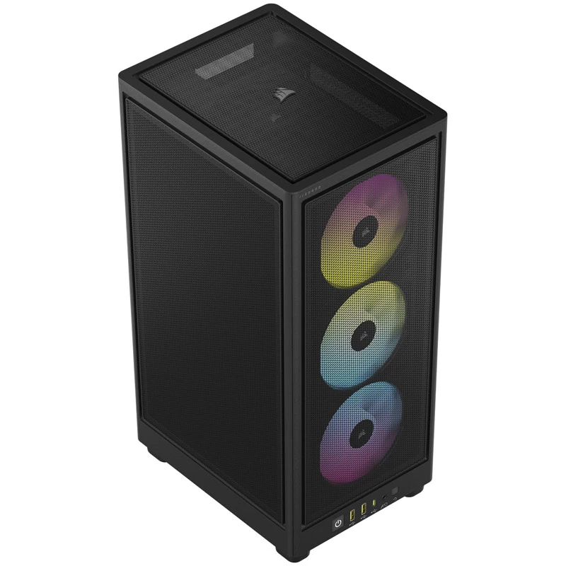 Corsair RGB AIRFLOW PC-kotelo 2000D musta Mini-ITX sisältää virtalähteen Ei SFX