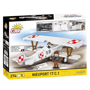 Cobi rakennussarja Nieuport 17 C.1 274-osainen pienoismallirakennussarja