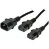 C13-liitinkaapeli ShiverPeaks C13/2 x C13 F/M 1,8 m