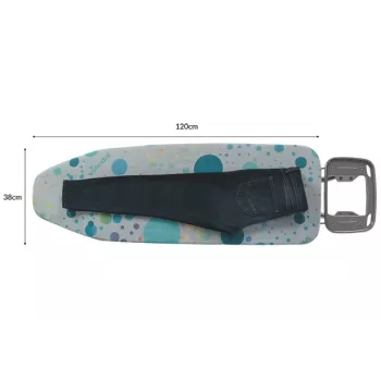 Täysikokoinen silityslauta Vileda — täysikokoinen ruostumattomat teräsjalat 1200×380 mm silityspinta korkeus 75–96 cm taitettava silitysraudan pidike