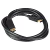Akyga AK-AV-10 DisplayPort-kaapeli, uros/uros, kullatut liittimet, 1,8 m, musta