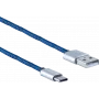 USB-kaapeli ShiverPeaks BS14-50024 USB 2.0 2m USB A USB C sininen