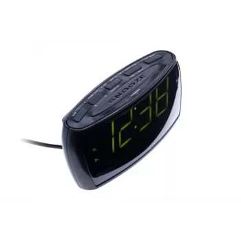 Herätyskelloradio Adler AD 1121 — herätyskelloradio, FM/AM-viritin, LED-näyttö, paristovarmistus, musta