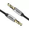 Baseus Yiven audiokaapeli 3,5 mm plugi M30 1,5 m hopea + musta