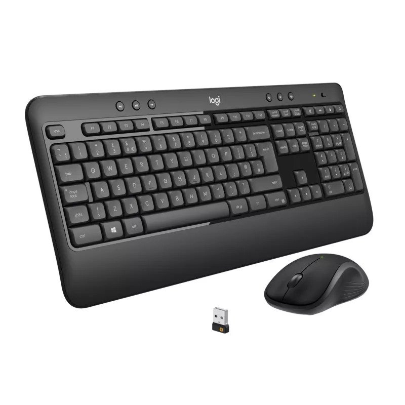 Logitech MK540 Advanced - näppäimistö-hiiri-sarja - langaton - 2,4 GHz - espanja QWERTY