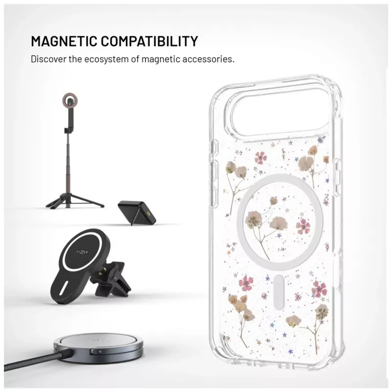 Takakansi FIXED Apple iPhone Air - TPU, MagBloom-yhteensopiva, Blush Plum