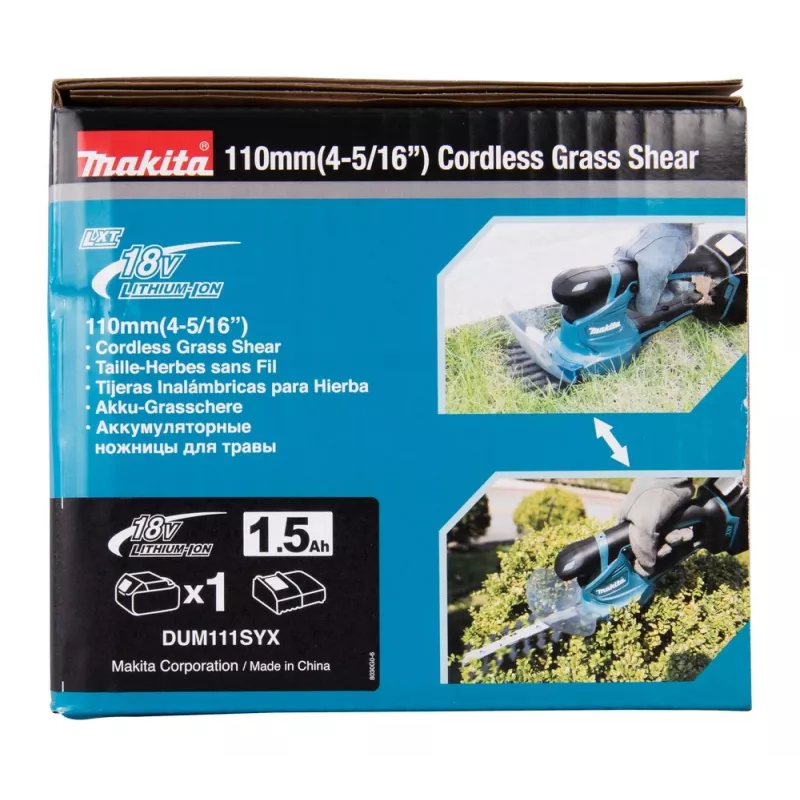 Makita DUM111SYX 18 V akkukäyttöiset 2-in-1-ruohosakset