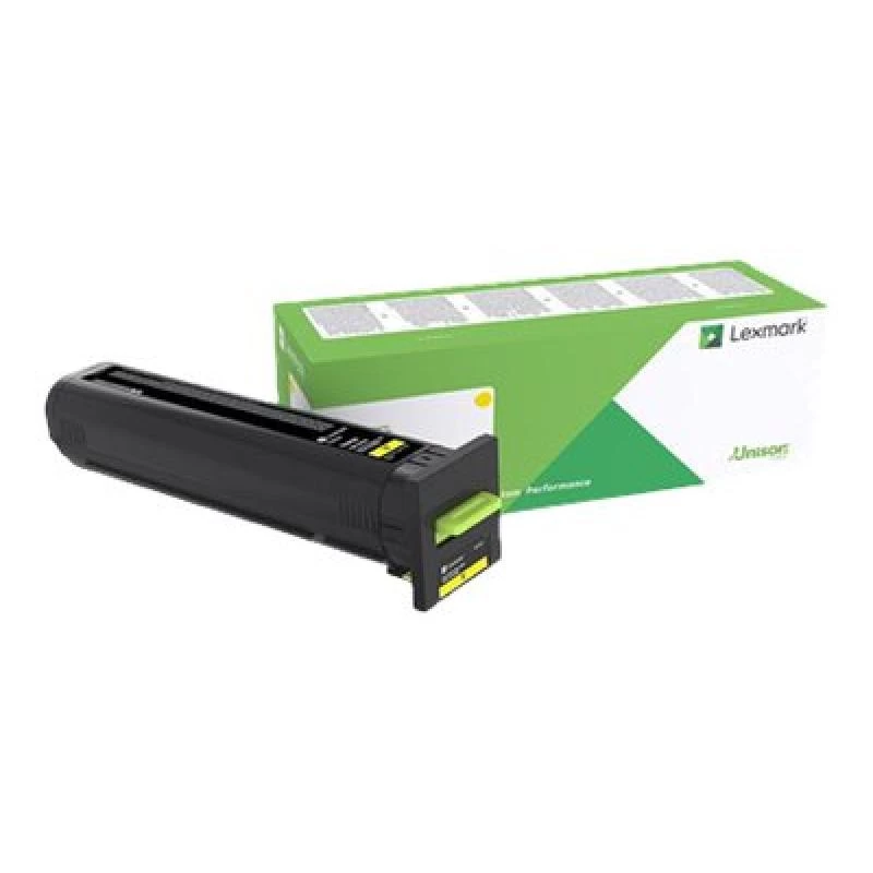 Lexmark 72K2XYE erittäin suuren kapasiteetin Corporate-väriainekasetti, keltainen, 22 000 sivua