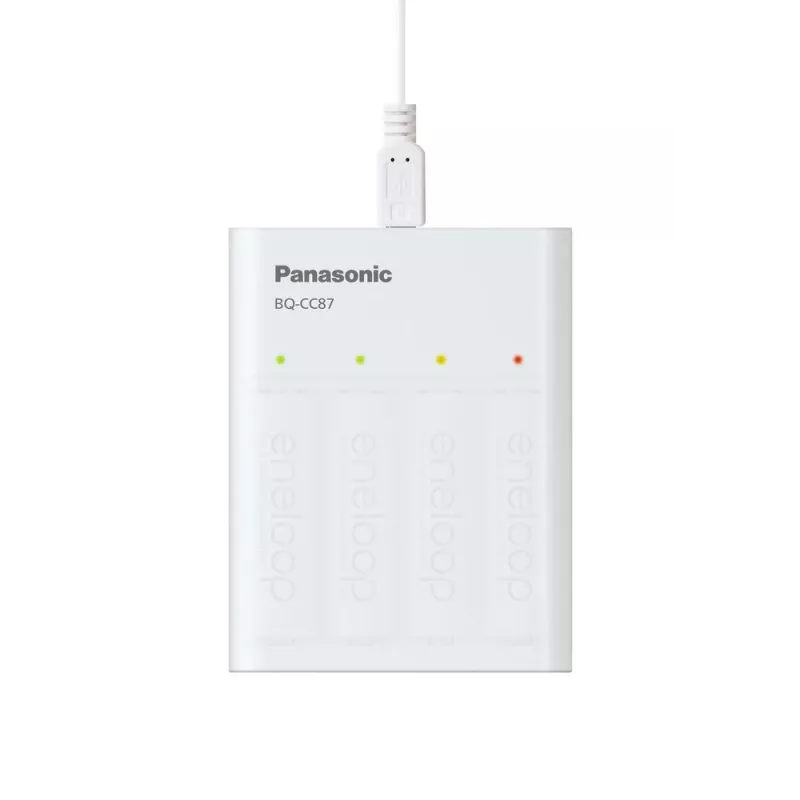 PANASONIC Eneloop Smartplus BQ-CC87 USB-laturi + 4x AA 2000 mAh (K-KJ87MCD40USB)