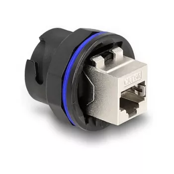 DeLOCK 67048 RJ45 Cat.6A upotettava liitäntä / liitin, musta