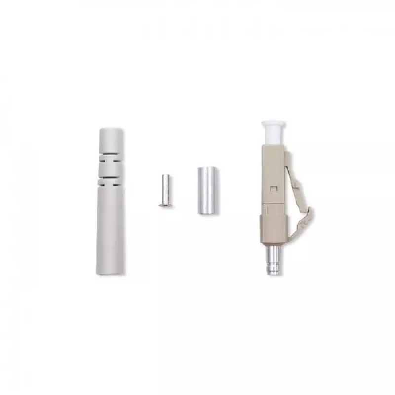 Qoltec 54450 kuituoptinen liitin LC monimuoto beige hopea