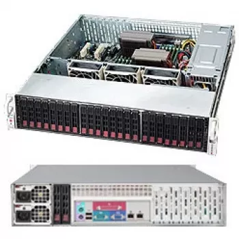 Supermicro SC216 BE1C-R920LPB - Rack - rack-mountable - 2U - parannettu, laajennettu ATX - SATA/SAS - Hot-Swap 920 wattia - musta