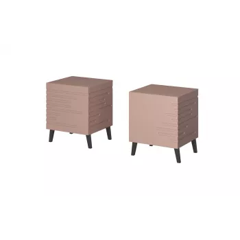 Yöpöytäkaappi cama meble NOVA 44x40x52 cm roosa matta, 1 laatikko, 16 mm runko