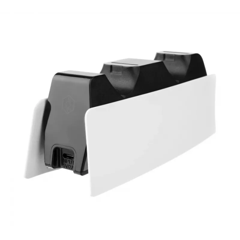 Latausasema FIXED FIXPS5-DCC-BW PlayStation 5:lle johdollinen musta valkoinen