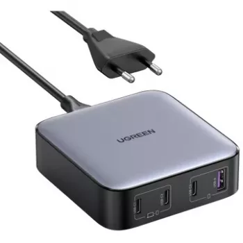 Ugreen 40914 Nexode 200W GaN pöytä-USB-C USB-A pikalaturi
