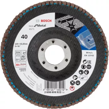 Katkaisulaikka Bosch X571 Best for Metal 12,5 cm musta