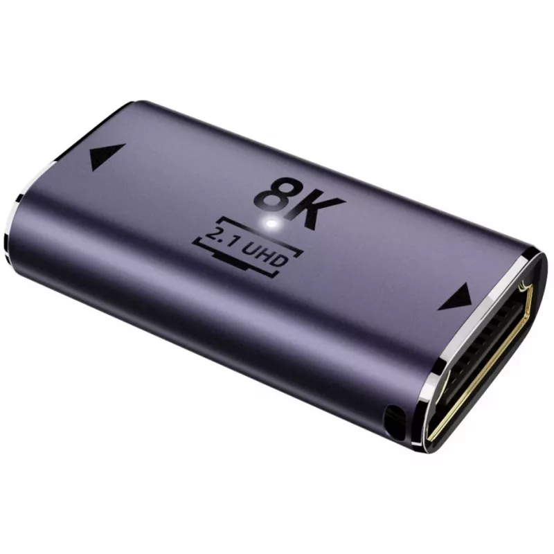 HDMI Type-A - HDMI Type-A -kaapelisovitin 4smarts 541489, harmaa, 4 kpl, 40 g