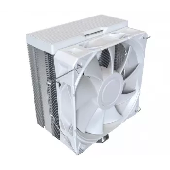 CPU-ilmajäähdytin Montech NX400, 120 mm:n tuuletin, valkoinen, mitat 156×74×120 mm, TDP 270 W