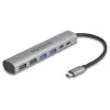 DeLOCK 64232 kannettavan telakka johdollinen USB 3.2 Gen 1 Type-A Type-C harmaa