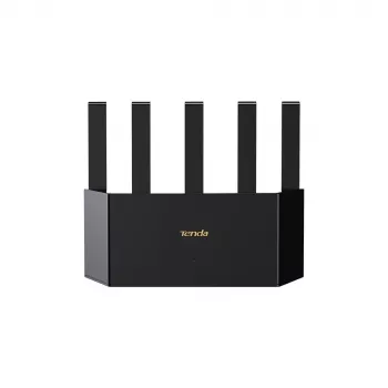 WLAN-reititin TENDA TE3L Wi‑Fi 7 (IEEE 802.11ax), 3x Gigabit-LAN, 1x WAN, 512 MB RAM, VLAN, NAT, WPA, musta