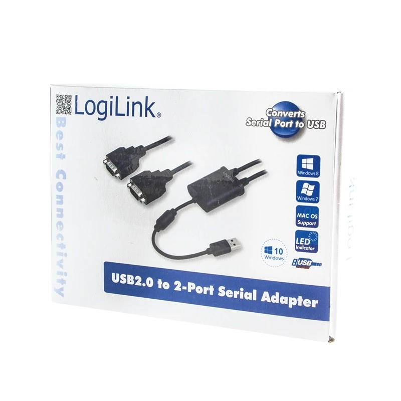 USB 2.0 - 2x sarjaporttiadapteri