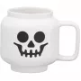 LEGO kahvikuppi SKELETON, 255 ml, valkoinen, kartonkipakkauksessa keramiikkaa, LEGO minihahmon pään muotoinen, - 1 kpl