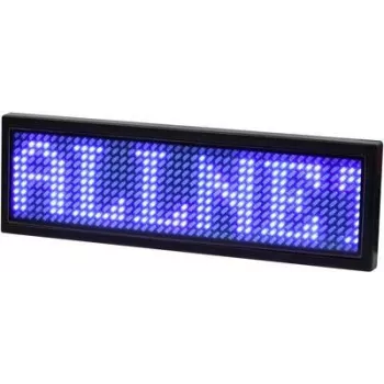 ALLNET nimikilpi elektroninen ohjelmoitava Serial - väri sininen