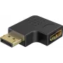 Goobay DisplayPort kulma-adapteri 90° vasen musta (77132)